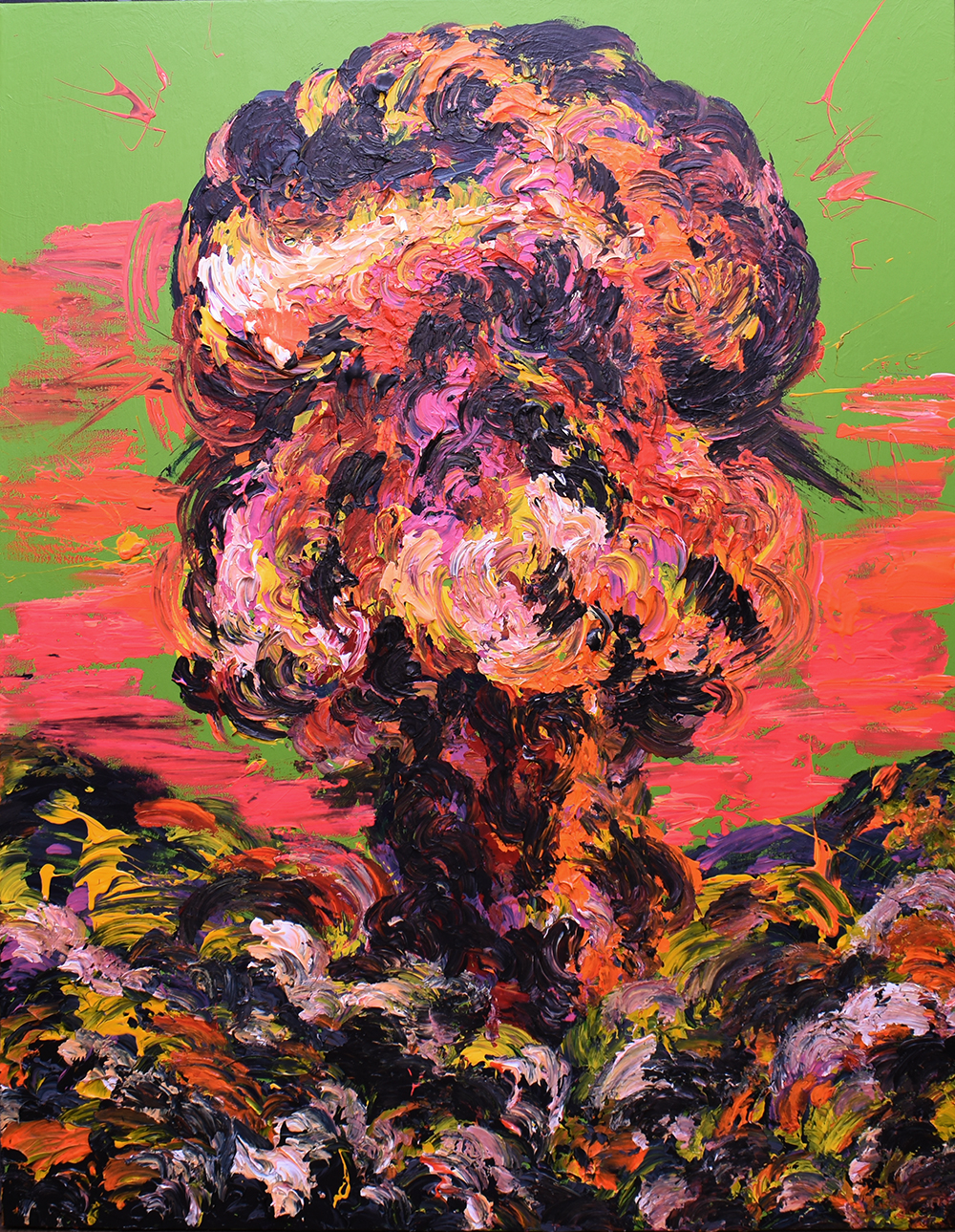 27. LSD, 2020, Acrylic on canvas, 117 x 91 cm