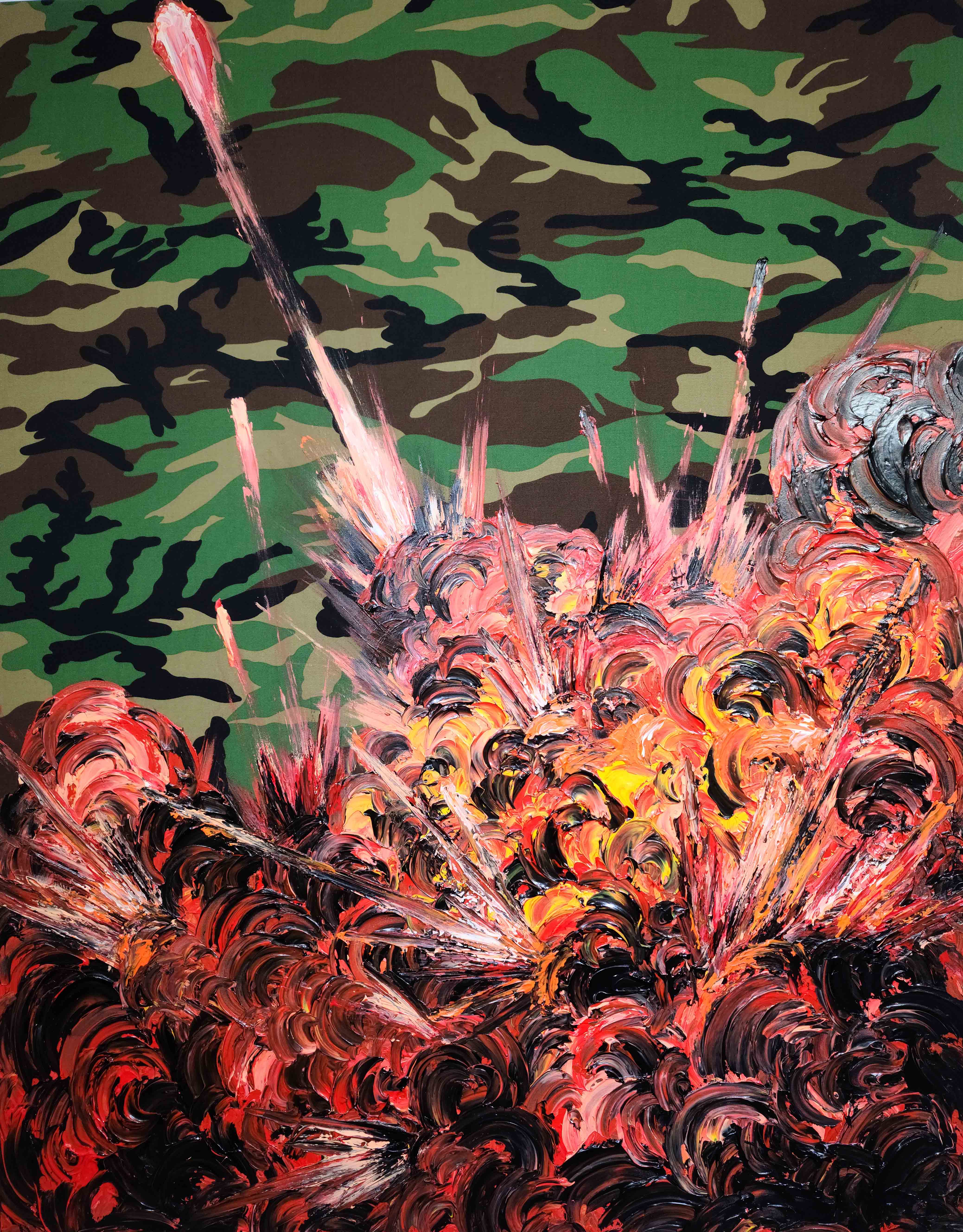 17. 훈련소(KATC), 2021, Mixed media on canvas, 117 x 91 cm