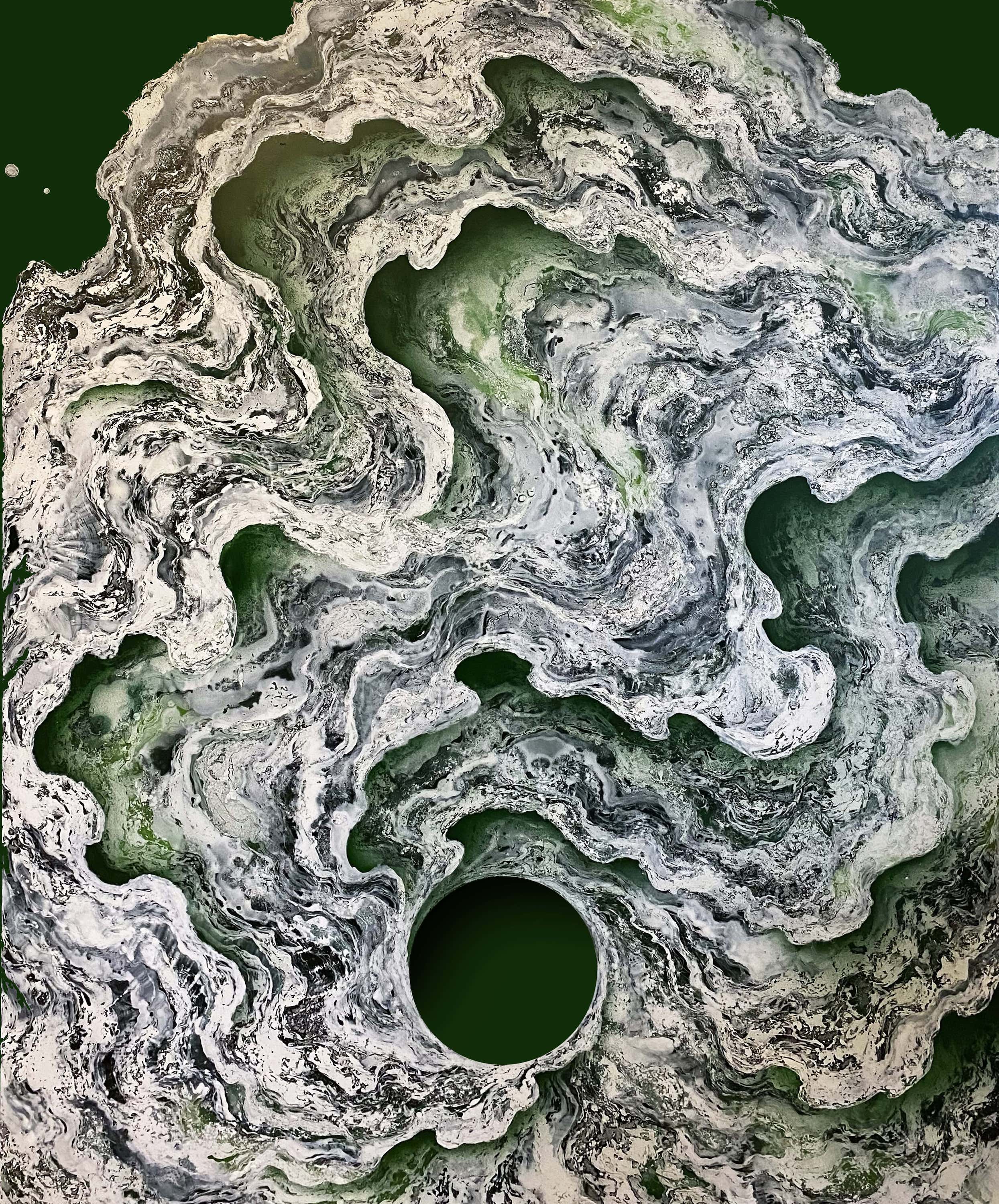 ANARCHIE VIRALE 3.2, 2021, Oil on Aluminium, 162 x 130 cm