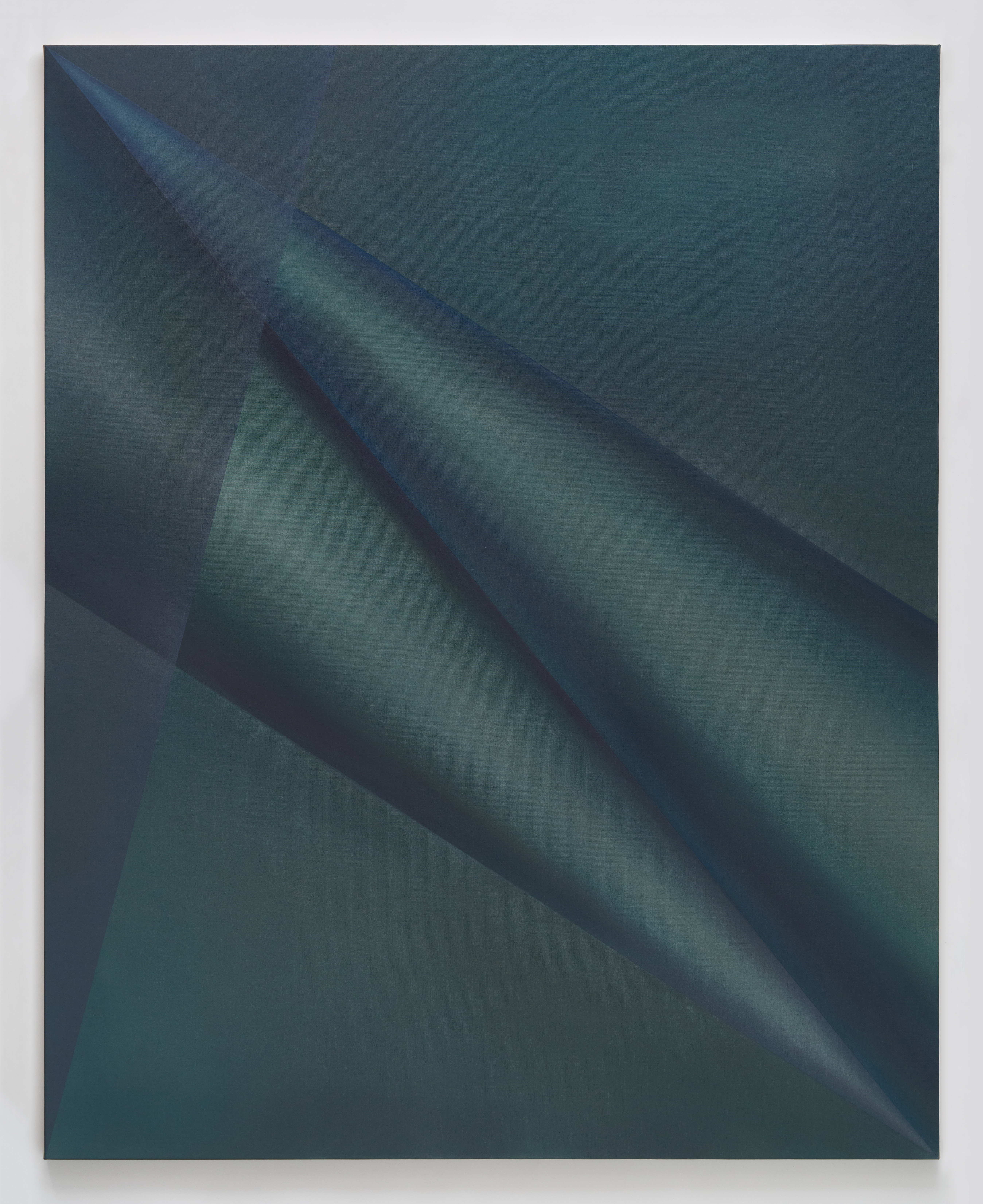 Diagonal tension, 2024, Oil on linen, 162 x 130 cm