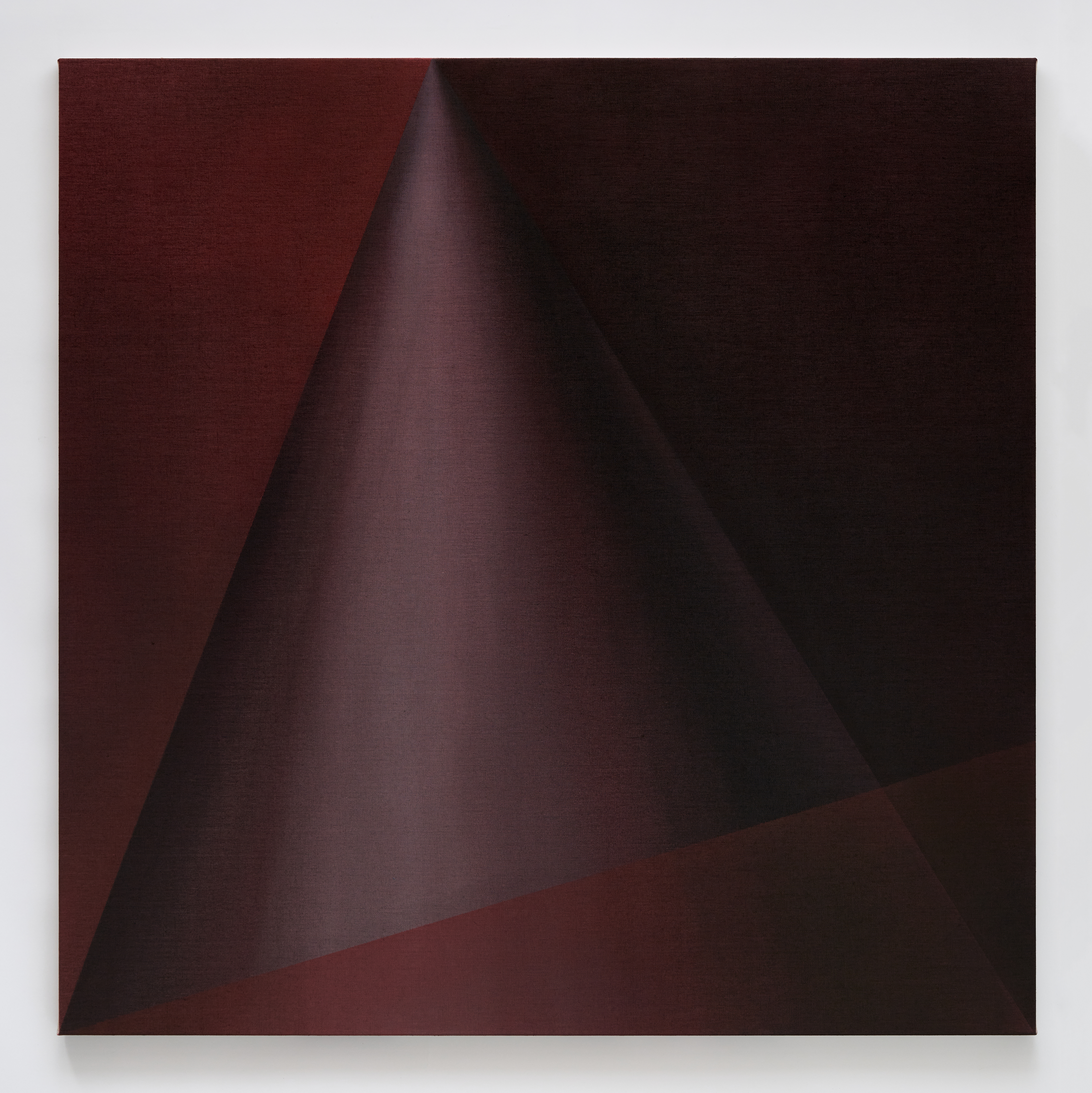 Red and black, 2024, Oil on linen, 115 x 115 cm
