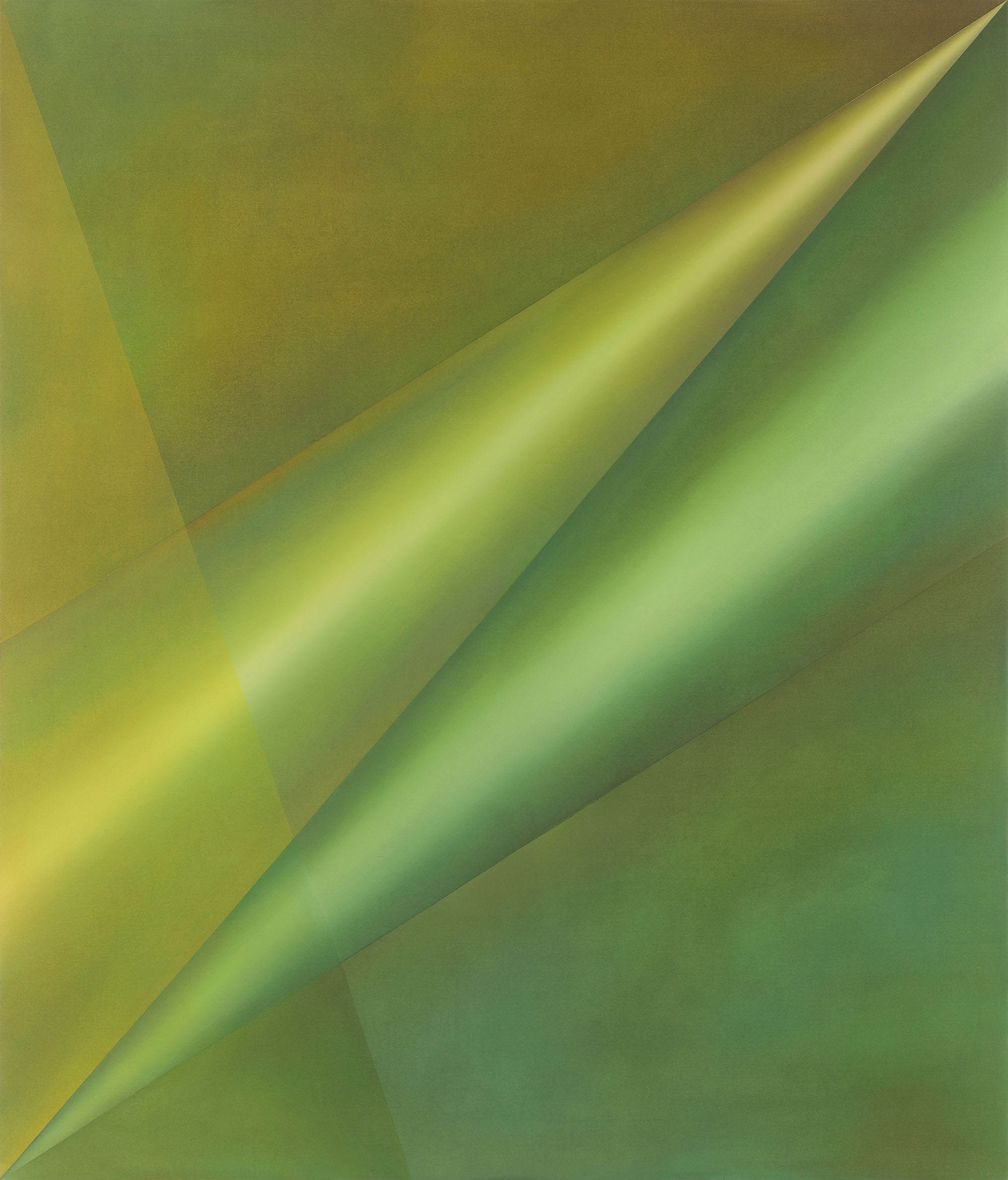 Diagonal tension, 2023, Oil on linen, 200 x 170 x 4 cm 