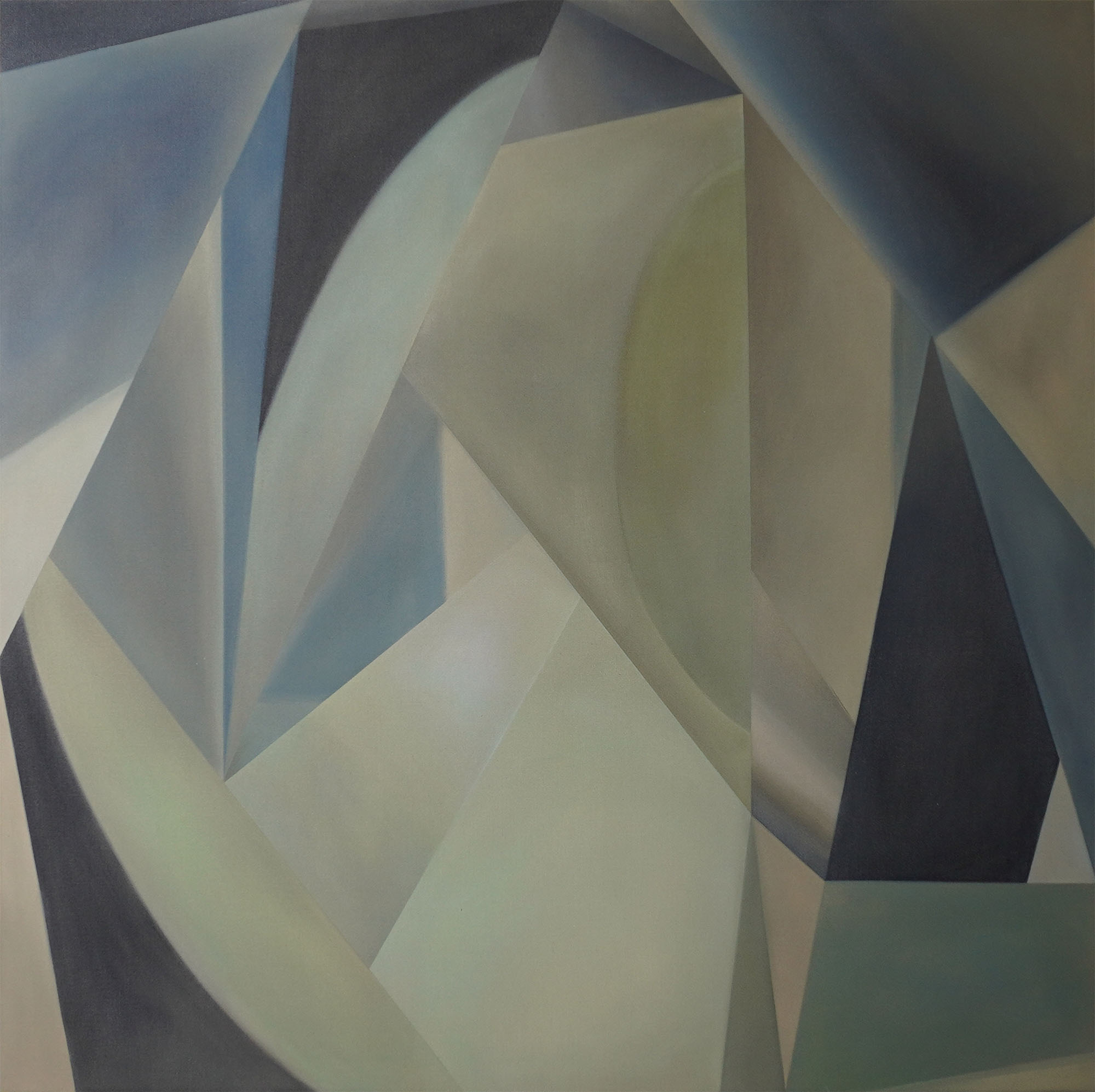 The basic 3, 2023, Oil on linen, 115 x 115 x 3 cm